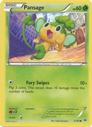 Pansage (5) [XY - BREAKthrough] Reverse Holofoil - Deck Out Gaming
