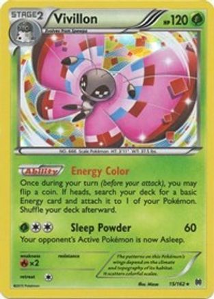 Vivillon (15) [XY - BREAKthrough] Reverse Holofoil - Deck Out Gaming