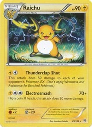 Raichu (49) [XY - BREAKthrough] Reverse Holofoil - Deck Out Gaming