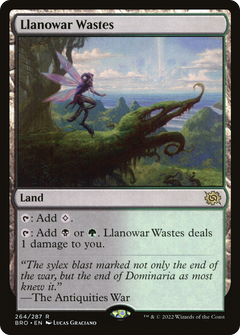 Llanowar Wastes (264) [The Brothers' War] foil - Deck Out Gaming