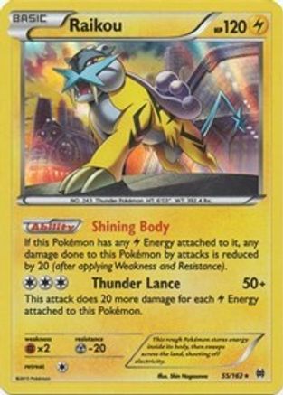 Raikou (55) [XY - BREAKthrough] Reverse Holofoil - Deck Out Gaming