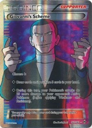 Giovanni's Scheme (Full Art) (162) [XY - BREAKthrough] Holofoil - Deck Out Gaming