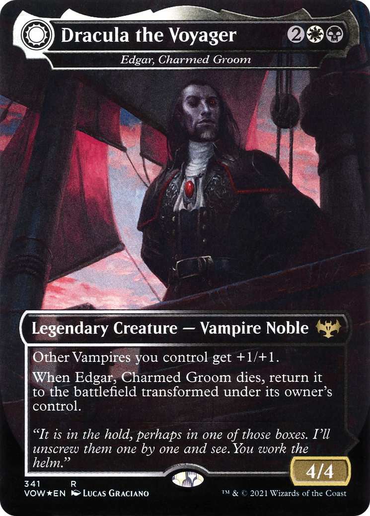 Dracula the Voyager - Edgar, Charmed Groom (341) [Innistrad: Crimson Vow] foil - Deck Out Gaming