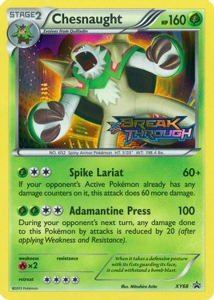 Chesnaught (Prerelease) (XY68) [XY Promos] Holofoil - Deck Out Gaming
