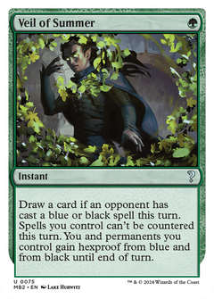 Veil of Summer (White Border) (75) [Mystery Booster 2] - Deck Out Gaming