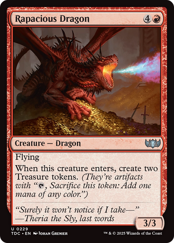 Rapacious Dragon (229) [Commander: Tarkir: Dragonstorm] - Deck Out Gaming
