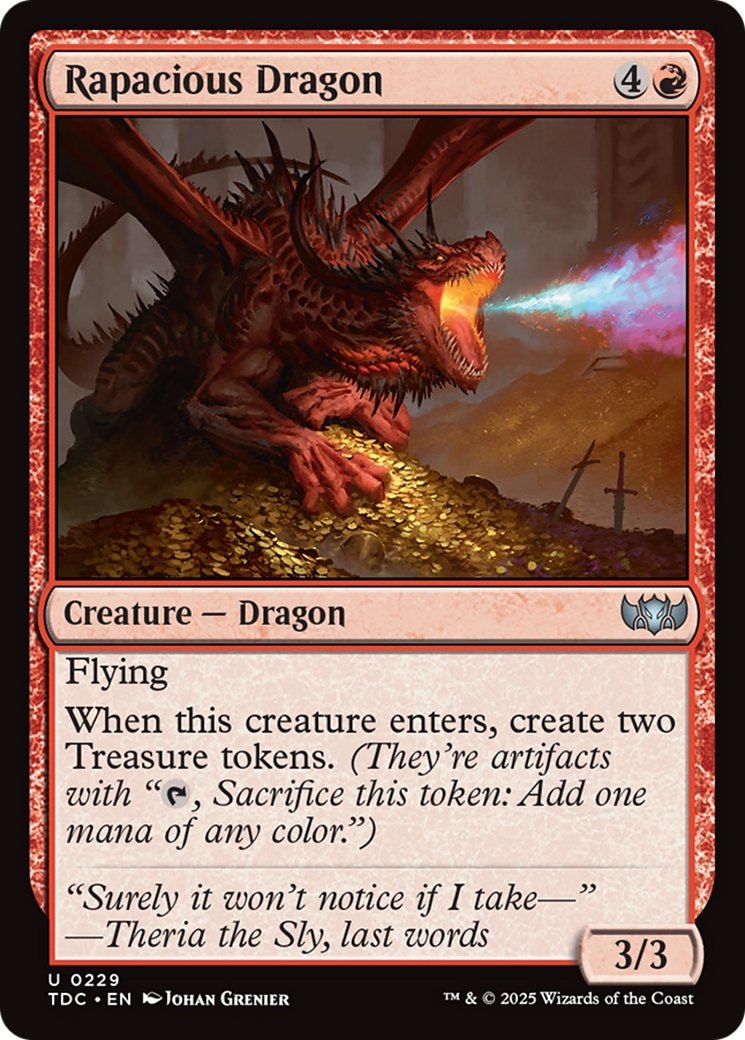 Rapacious Dragon (229) [Commander: Tarkir: Dragonstorm] - Deck Out Gaming