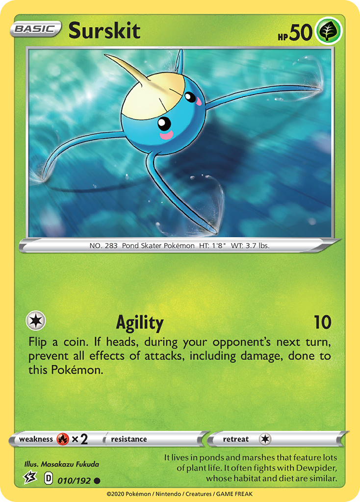 Surskit (10) [SWSH02: Rebel Clash] Reverse Holofoil - Deck Out Gaming