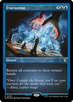 Evacuation (487) [Commander Masters] etched - Deck Out Gaming