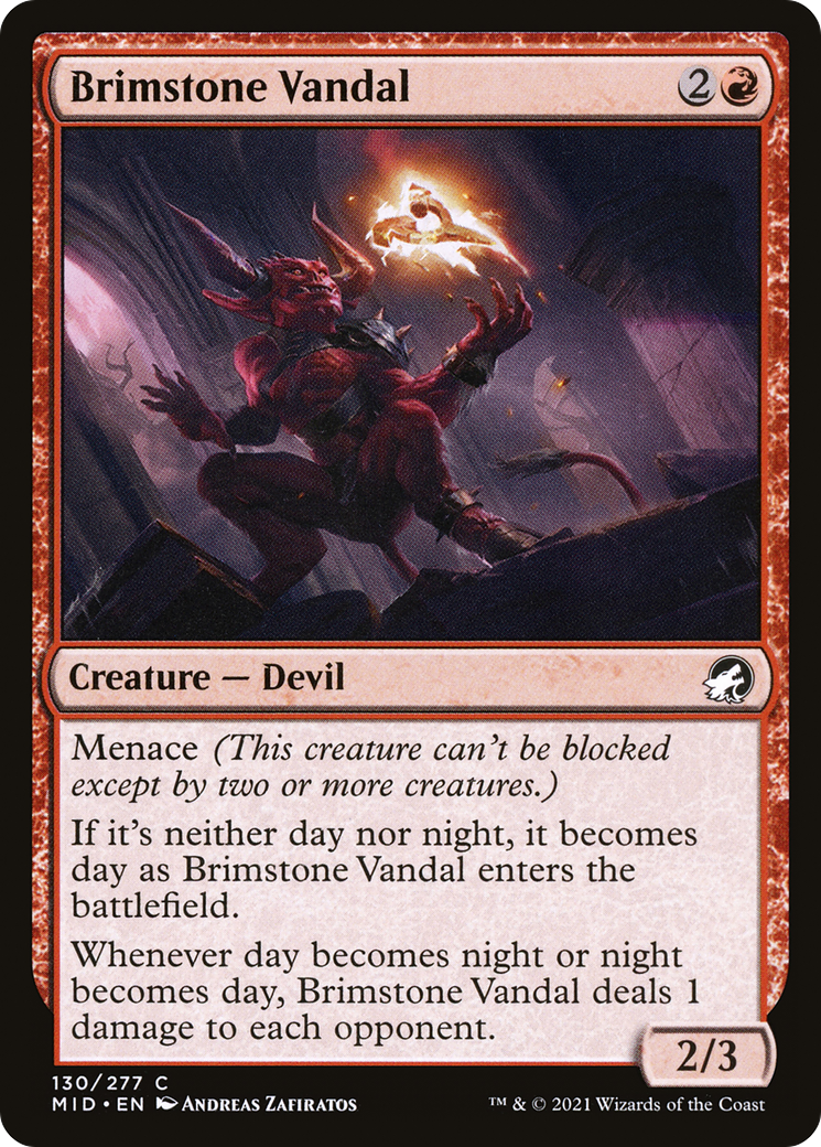 Brimstone Vandal (130) [Innistrad: Midnight Hunt] - Deck Out Gaming