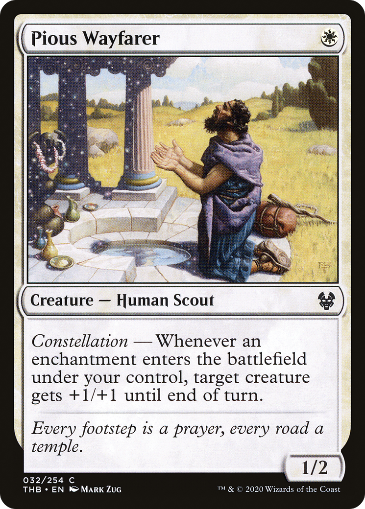 Pious Wayfarer (32) [Theros Beyond Death] foil - Deck Out Gaming
