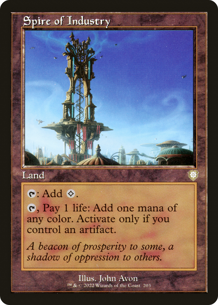 Spire of Industry (Retro Frame) (203) [The Brothers' War Commander] - Deck Out Gaming