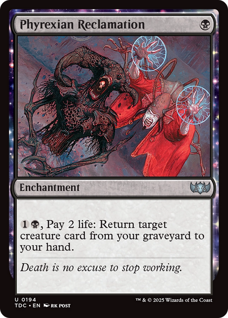 Phyrexian Reclamation (194) [Commander: Tarkir: Dragonstorm] - Deck Out Gaming
