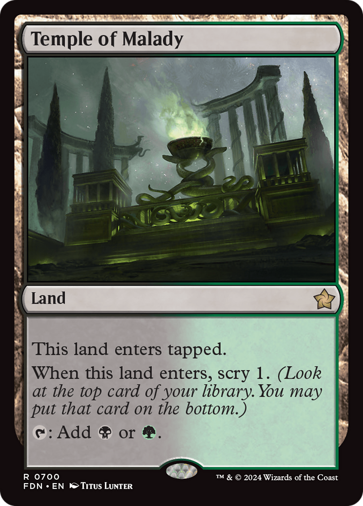 Temple of Malady (700) [Foundations] - Deck Out Gaming