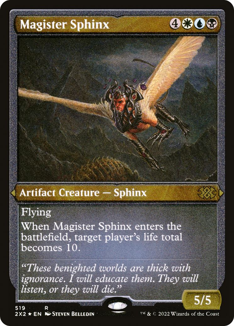 Magister Sphinx (Foil Etched) (519) [Double Masters 2022] foil - Deck Out Gaming