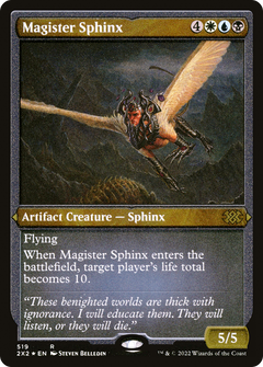 Magister Sphinx (Foil Etched) (519) [Double Masters 2022] foil - Deck Out Gaming
