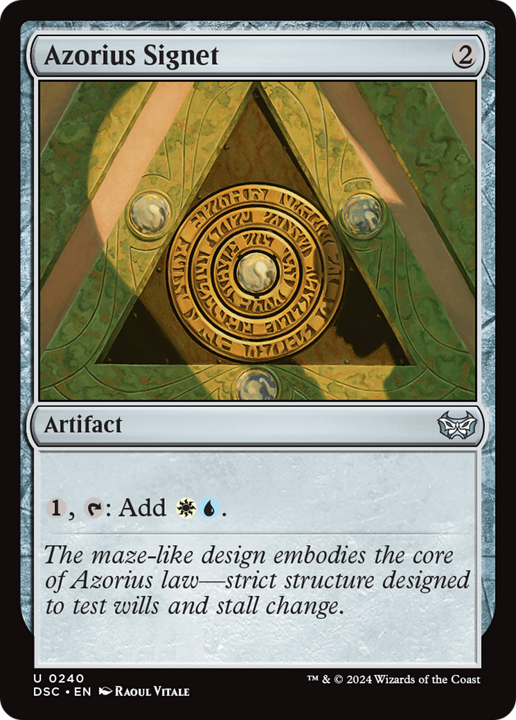 Azorius Signet (240) [Duskmourn: House of Horror Commander] - Deck Out Gaming