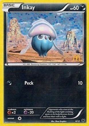 Inkay - 6/12 (6) [McDonald's Promos 2014] Holofoil - Deck Out Gaming