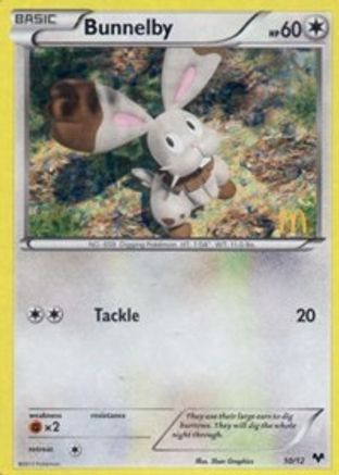 Bunnelby - 10/12 (10) [McDonald's Promos 2014] Holofoil - Deck Out Gaming