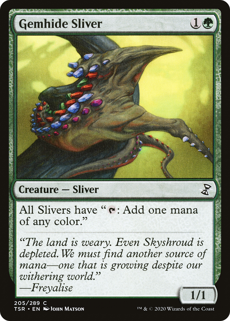 Gemhide Sliver (205) [Time Spiral: Remastered] foil - Deck Out Gaming