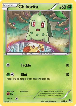 Chikorita (1) [XY - BREAKpoint] Reverse Holofoil - Deck Out Gaming