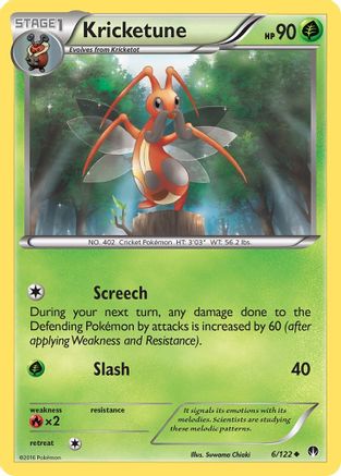 Kricketune (6) [XY - BREAKpoint] Reverse Holofoil - Deck Out Gaming