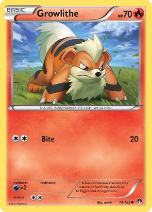 Growlithe (10) [XY - BREAKpoint] Reverse Holofoil - Deck Out Gaming