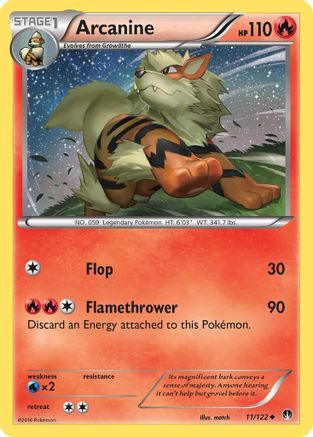 Arcanine (11) [XY - BREAKpoint] Reverse Holofoil - Deck Out Gaming