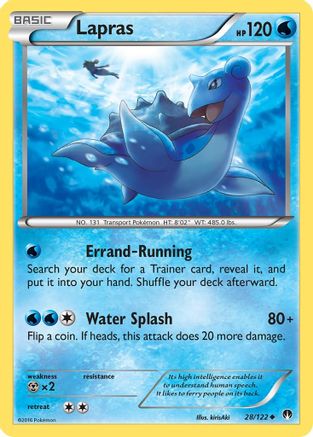 Lapras (28) [XY - BREAKpoint] Reverse Holofoil - Deck Out Gaming