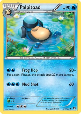 Palpitoad (34) [XY - BREAKpoint] Reverse Holofoil - Deck Out Gaming