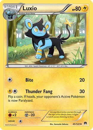 Luxio (45) [XY - BREAKpoint] Reverse Holofoil - Deck Out Gaming