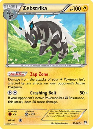 Zebstrika (49) [XY - BREAKpoint] Reverse Holofoil - Deck Out Gaming
