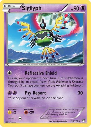 Sigilyph (55) [XY - BREAKpoint] Reverse Holofoil - Deck Out Gaming