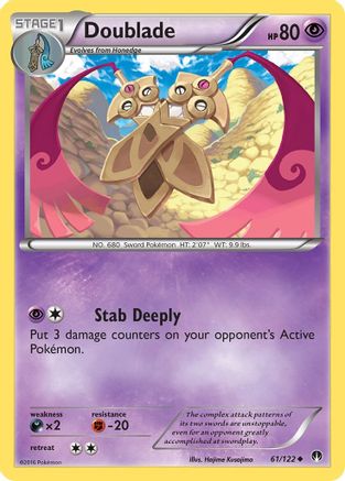 Doublade (61) [XY - BREAKpoint] Reverse Holofoil - Deck Out Gaming