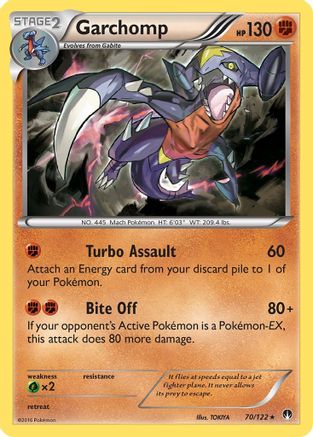 Garchomp (70) [XY - BREAKpoint] Reverse Holofoil - Deck Out Gaming