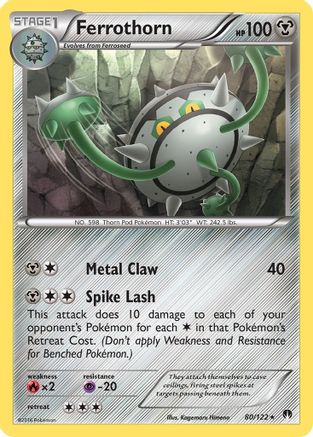 Ferrothorn (80) [XY - BREAKpoint] Reverse Holofoil - Deck Out Gaming