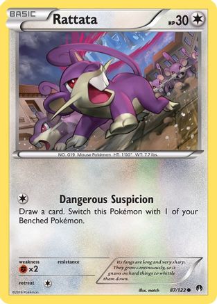 Rattata (87) [XY - BREAKpoint] Reverse Holofoil - Deck Out Gaming