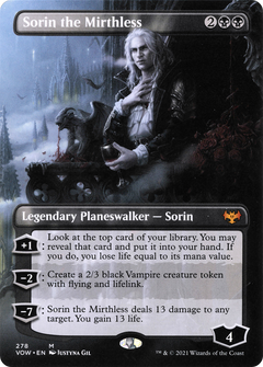 Sorin the Mirthless (Borderless) (278) [Innistrad: Crimson Vow] foil - Deck Out Gaming