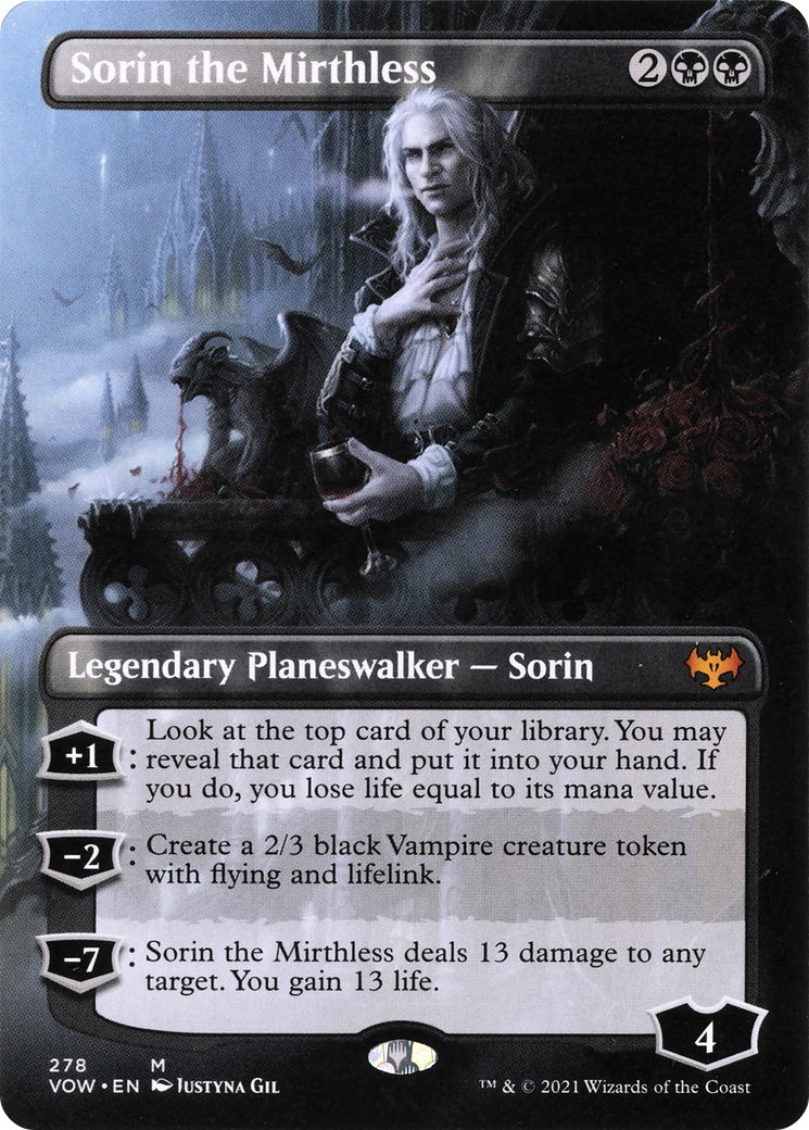 Sorin the Mirthless (Borderless) (278) [Innistrad: Crimson Vow] - Deck Out Gaming