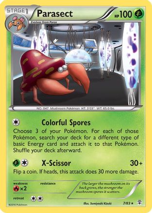 Parasect (7) [Generations] Reverse Holofoil - Deck Out Gaming