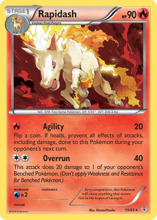 Rapidash (15) [Generations] - Deck Out Gaming