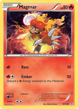 Magmar (16) [Generations] Reverse Holofoil - Deck Out Gaming