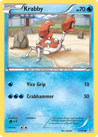 Krabby (21) [Generations] Reverse Holofoil - Deck Out Gaming