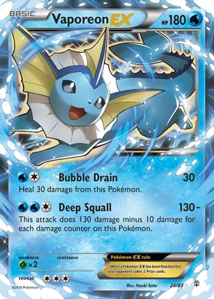 Vaporeon EX (24) [Generations] Holofoil - Deck Out Gaming
