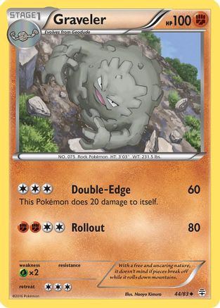 Graveler (44) [Generations] Reverse Holofoil - Deck Out Gaming