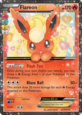 Flareon EX (RC6) [Generations: Radiant Collection] Holofoil - Deck Out Gaming