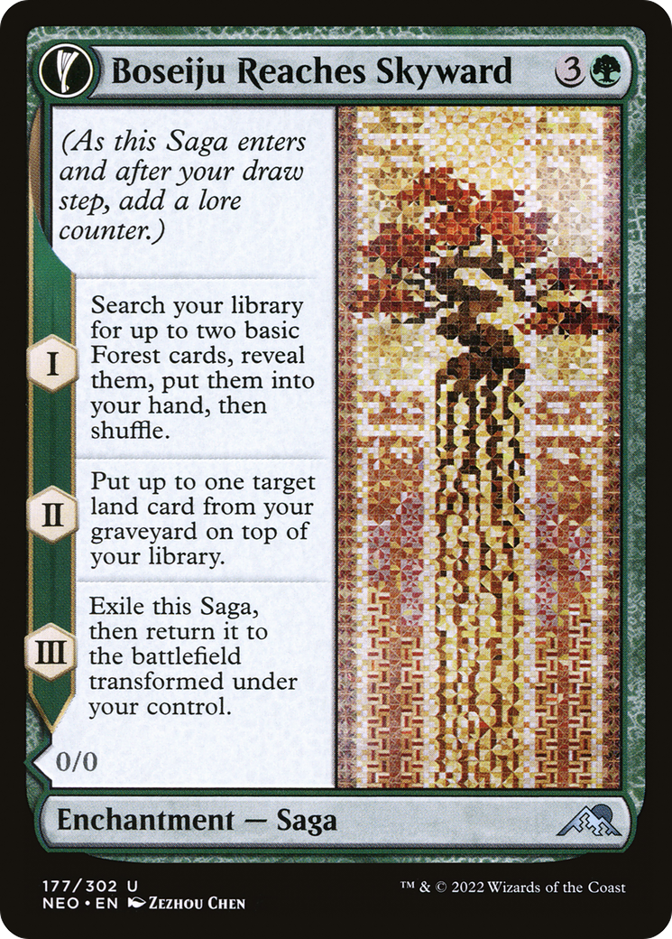 Boseiju Reaches Skyward (177) [Kamigawa: Neon Dynasty] - Deck Out Gaming
