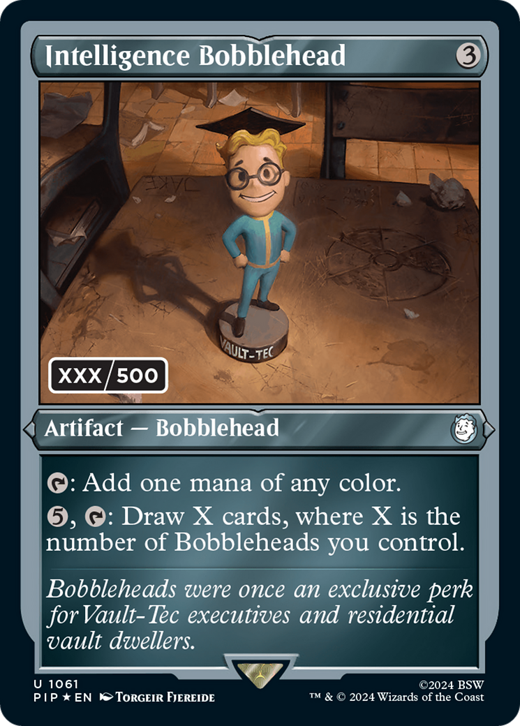 Intelligence Bobblehead (Serial Numbered) (1061) [Fallout] foil - Deck Out Gaming