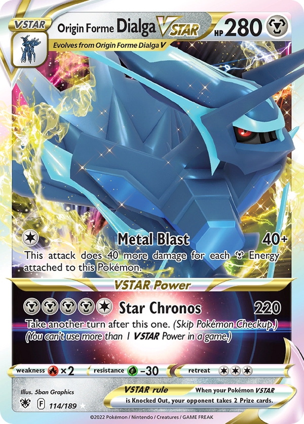 Origin Forme Dialga VSTAR (114) [SWSH10: Astral Radiance] Holofoil - Deck Out Gaming