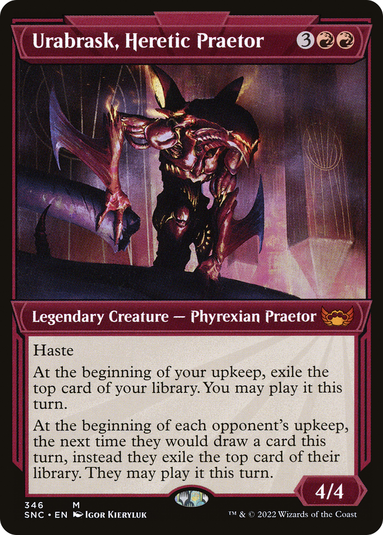 Urabrask, Heretic Praetor (Showcase) (346) [Streets of New Capenna] foil - Deck Out Gaming